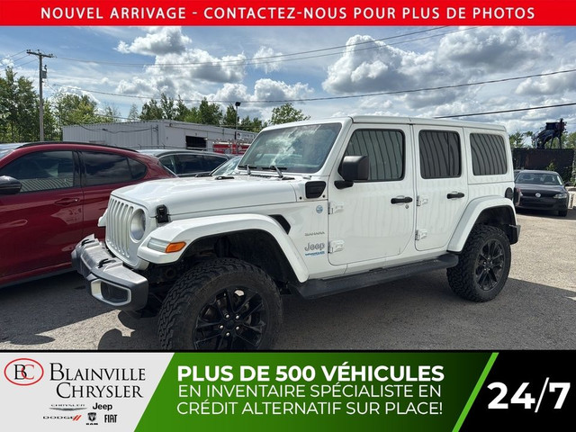 2021 Jeep Wrangler UNLIMITED SAHARA UCONNECT VOLANT/CUIR CHAUFFA in Cars & Trucks in Laval / North Shore