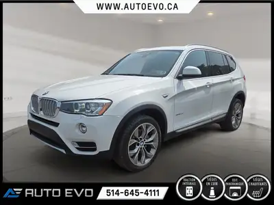 BMW X3 xDRIVE28i 2.0L 2017, 77200 KM, FINANCEMENT DISPONIBLE, GROUPE ELECTRIQUE, CUIR, TOIT PANORAMI...