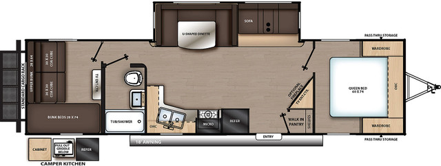 2023 Coachmen Catalina 303 QBCK Quad Bunks in Travel Trailers & Campers in Saskatoon - Image 4