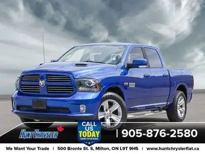 BE BOLD, BE DIFFERENT, BE BEHIND THIS WHEEL! 2017 RAM 1500 SPORT CREW CAB 4X4 Equipped With A 5.7 L...