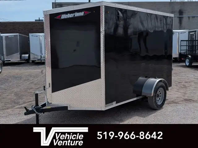 2025 WEBERLANE 6X10 ESTATE SERIES 6" EX HEIGHT RAMP DOOR BLACK in Cargo & Utility Trailers in Oakville / Halton Region - Image 2