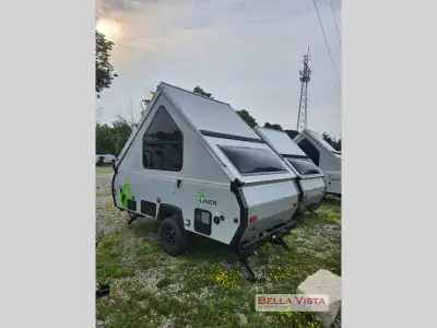 ALiner Ranger A-frame camper 12 Sofa Bed highlights: Rear Sofa Bed Front Dinette Shelf Storage Outsi...