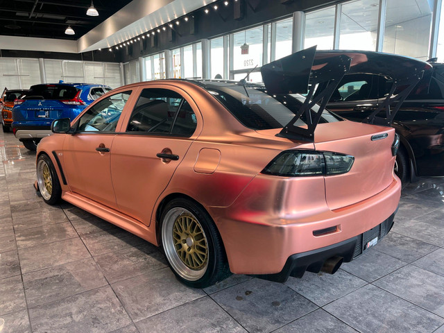 2013 Mitsubishi Lancer Evolution GSR Satin Rose-Gold Wrap in Cars & Trucks in Calgary - Image 4