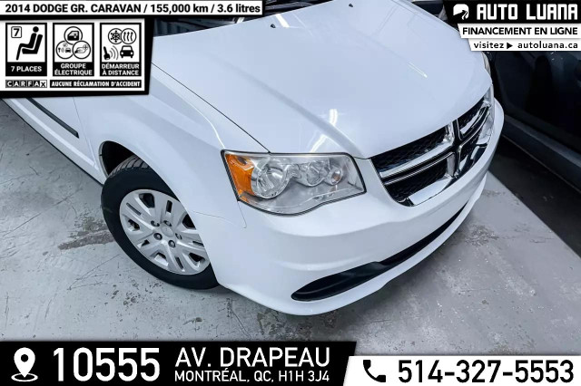 2014 DODGE Grand Caravan 7 PLACES/CRUISE/CARFAX CLEAN/155,000km in Cars & Trucks in City of Montréal - Image 2