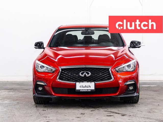 2018 Infiniti Q50 Red Sport AWD w/ Adaptive Cruise Control, Fron in Cars & Trucks in City of Toronto - Image 3