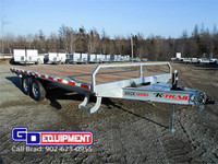 In stock. 20' x 8 1/2' Galvanized Flat Bed trailer 14,000 Lb