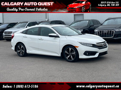  2017 Honda Civic Sedan 4dr CVT Touring NAVI/B.CAM/LEATHER/SUNRO