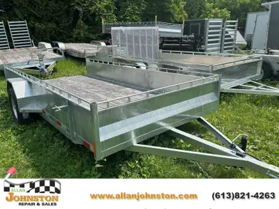 7x14 Single Axle Galv Utility trailer