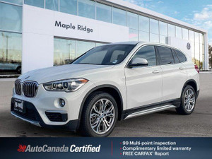 2019 BMW X1 XDrive28i | NO ACCIDENT | AWD | Lane Depart | Apple CarPlay | Heated Leather | Navi | Push Start