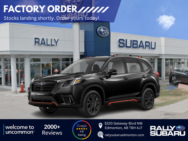 2024 Subaru Forester Sport - AVAILABLE TO FACTORY ORDER!! in Cars & Trucks in Edmonton