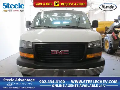 Climb inside our robust 2021 GMC Savana Cargo Van that delivers uncompromised strength in Summit Whi...