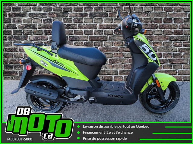 2022 Kymco agility 50 cc ** aucun frais cache ** in Scooters & Pocket Bikes in West Island - Image 2