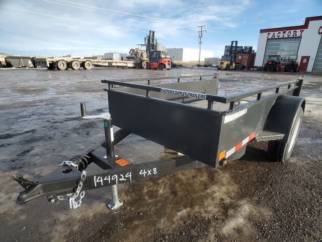 2024 Canada Trailers 4x8 Steel Side Utility in Cargo & Utility Trailers in Prince George - Image 3