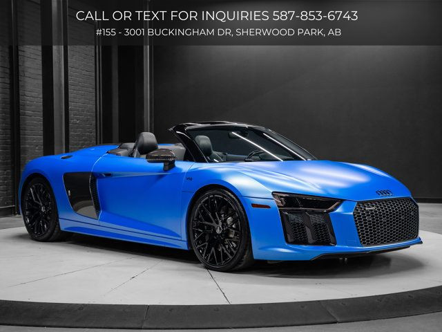 2017 Audi R8 V10 Spyder | Matte Blue Vinyl Wrap | Titanium in Cars & Trucks in Strathcona County