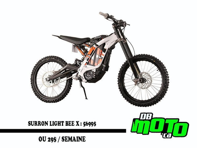 2023 Surron LIGHT BEE X 40 AMPERE ** aucun frais cache ** in Dirt Bikes & Motocross in Lanaudière