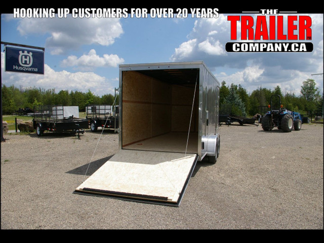 2024 7X16 CARGO TRAILER, TANDEM AXLE, REAR RAMP 9990GVWR, 84" RA in Cargo & Utility Trailers in Ottawa - Image 4