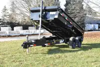 72" x 12' Ironbull Tandem Axle Steel Dump Trailer - 5 Ton