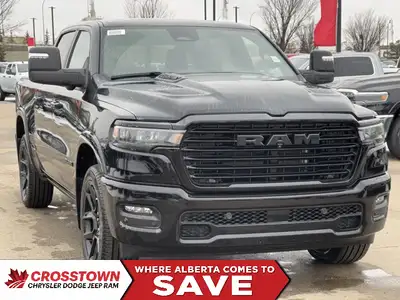 This 2025 RAM 1500 LARAMIE CREW CAB 4X4 has the following options Leather Trimmed Bucket Seats, Remo...