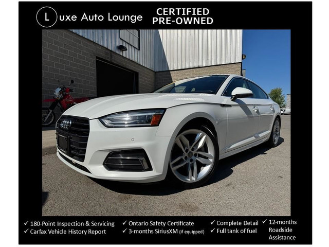 2019 Audi A5 A5 SPORTBACK, AWD, CONVENIENCE PKG, SUNROOF! in Cars & Trucks in Ottawa
