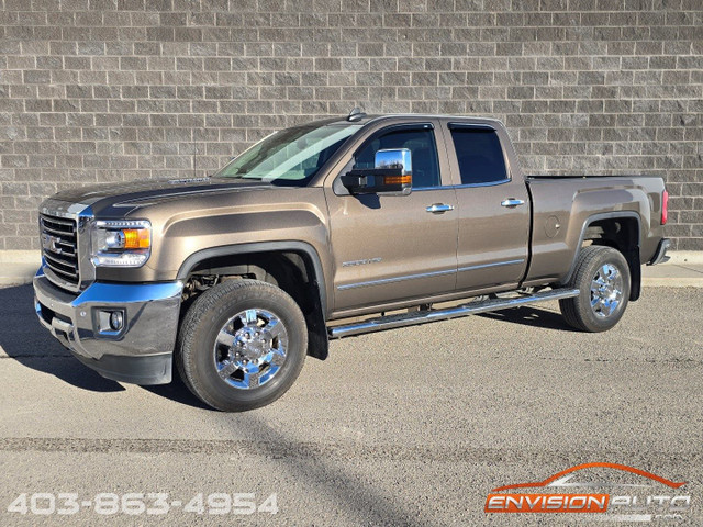 2015 GMC SIERRA 2500HD SLT DOUBLE CAB 6.6L DURAMAX DIESEL *2WD*  in Cars & Trucks in Calgary