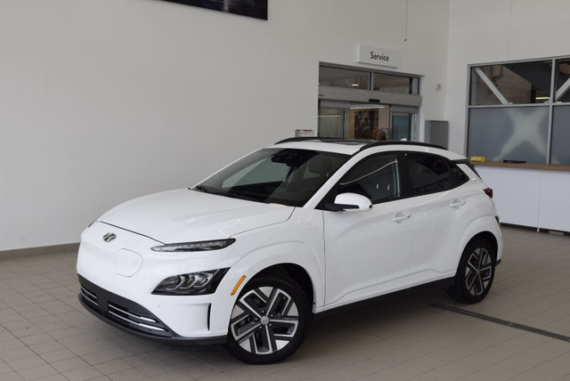 2022 Hyundai KONA ELECTRIC ULTIMATE+CUIR+TOIT+LED+WOW VOLANT CHA in Cars & Trucks in Laval / North Shore