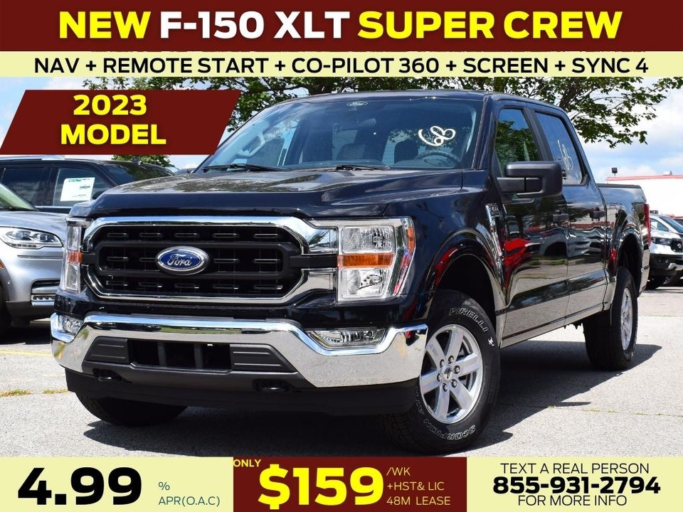  2023 Ford F-150 XLT SUPER CREW| NAVIGATION| CO-PILOT 2.0|10-SPEED AUTO|SYNC 4|MORE