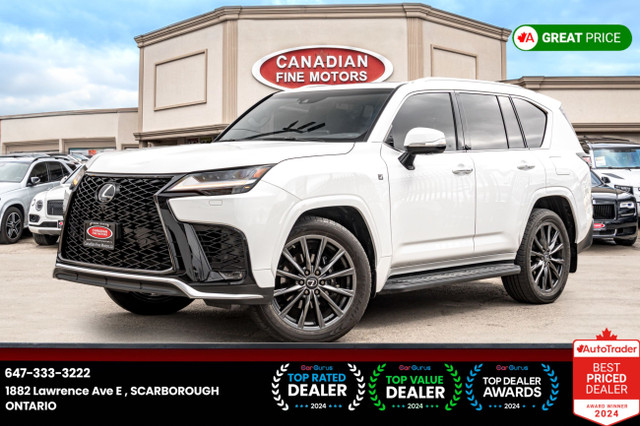 2023 Lexus LX LX 600 F SPORT|7 PASS|NAVI|SUNROOF|BSM|LOW|RED INT in Cars & Trucks in City of Toronto