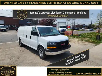 2021 GMC Savana G2500 155WB Extended Cargo Van - 82,000km - Equipped with 4.3L V6 Gasoline Engine, A...