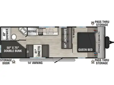 . 2025 KZ-RV Sportsmen Select 260BHSL 81$/ Week @ 8.49% 2025 Sportsmen Select 260BHSL Built for Adve...