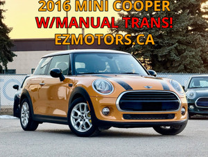 2016 MINI Cooper MANUAL TRANS/ONE OWNER! CERTIFIED!