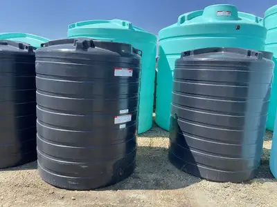 Enduraplas 870 US Gallon Black Flat Bottom Storage Tank Built with high-quality polyethylene; these...