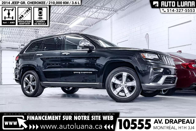 2014 JEEP Grand Cherokee Summit TOIT PANO/SIEGE VENTILE/NAVI/LED dans Autos et camions  à Ville de Montréal