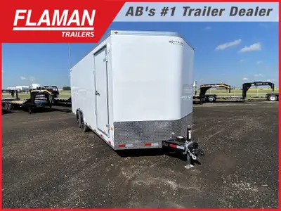 2026 ROYAL 8'X20' + 2' V-NOSE ENCLOSED CARGO TRAILER Color: White (2) 6000lb Torflex Axles Tires: ST...