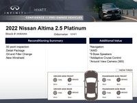 The 2022 Nissan Altima 2.5 Platinum is the top-of-the-line trim for the sedan's 2.5-liter engine. It... (image 1)