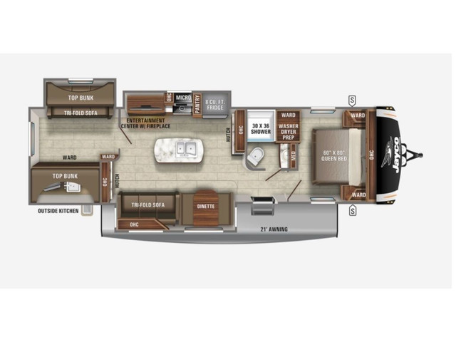  2022 Eagle HT 312BHOK Cuisine Extérieure, deux chambres, rangem in RVs & Motorhomes in Gaspé - Image 4