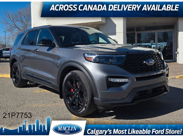  2021 Ford Explorer ST STREET/PREMIUM TECH | TWIN ROOF | MASSAGE in Cars & Trucks in Calgary