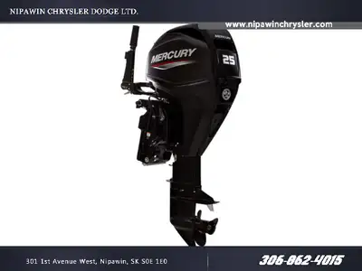 Nipawin Chrysler Dodge Ltd. 25ELH - electric start, long shaft, tank and prop included 2022 Mercury...