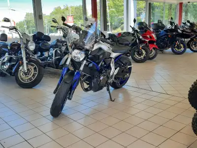 CHECK THIS OUT! With its 689cc liquid-cooled, DOHC, inline-twin engine making 50 ft-lb of torque, th...