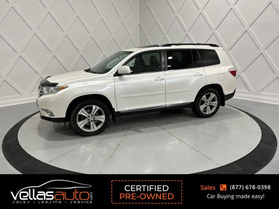 2012 Toyota Highlander V6 V6| 7PASS| AWD| SUNROOF| LTHR| 19AL...