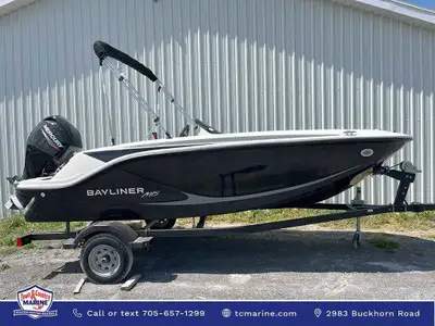 $138/biweekly with taxes down, OAC. 2024 Bayliner M15 15 foot deck boat for sale from Town & Country...