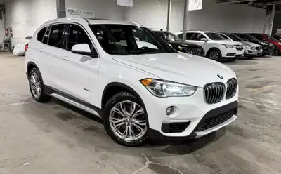 BMW X1 xDrive28i AWD 2018/CUIR/TOIT PANO/NAVI/CAMERA/BLTH/AC/MAGS/142315KM! VIN: WBXHT3C39J5F90579 U...