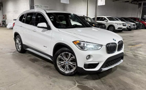 2018 BMW X1 XDrive28i AWD/CUIR/TOIT PANO/NAVI/CAMERA/BLTH/AC/MAGS/142315KM!