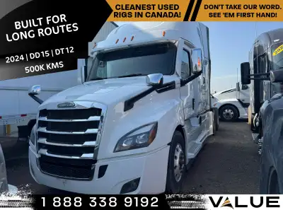 2024 Freightliner Cascadia Sleeper * Kms: 500,158 * Engine Make: Detroit * Engine Model :DD15 * Engi...