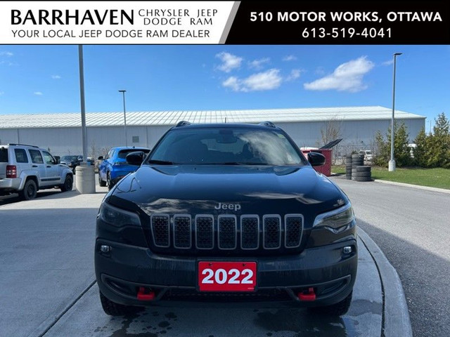 2022 Jeep Cherokee Trailhawk 4x4 | Nav | Pano Roof | Leather in Cars & Trucks in Ottawa - Image 2