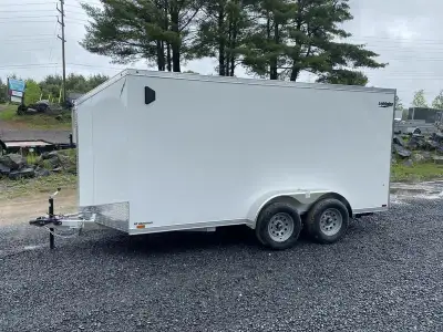2025 Lightning Trailers 7 x 14' with 6' interior height. All Aluminum Frame (A-Frame Tube Tongue on...