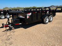 2024 SWS 7 x 16' Hydraulic Dump Trailer (2) 7K Axles
