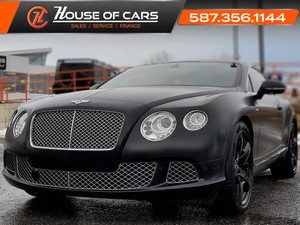 2013 Bentley Continental GT W12 Engine, Diamond Quilting Leather, Back Up Cam