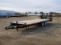2024 SWS 24' Deck Over Wheel Trailer w/ Dove Tail & Stand Up Ram