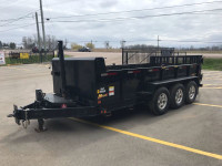 2023 Miska 16' Contractor Dump Trailer