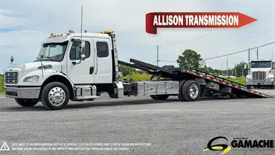 Heavy truck - # STOCK: C-36445 2020 FREIGHTLINER M2106 CAMION PLATE FORME REMORQUEUSE 2020 FREIGHTLI...